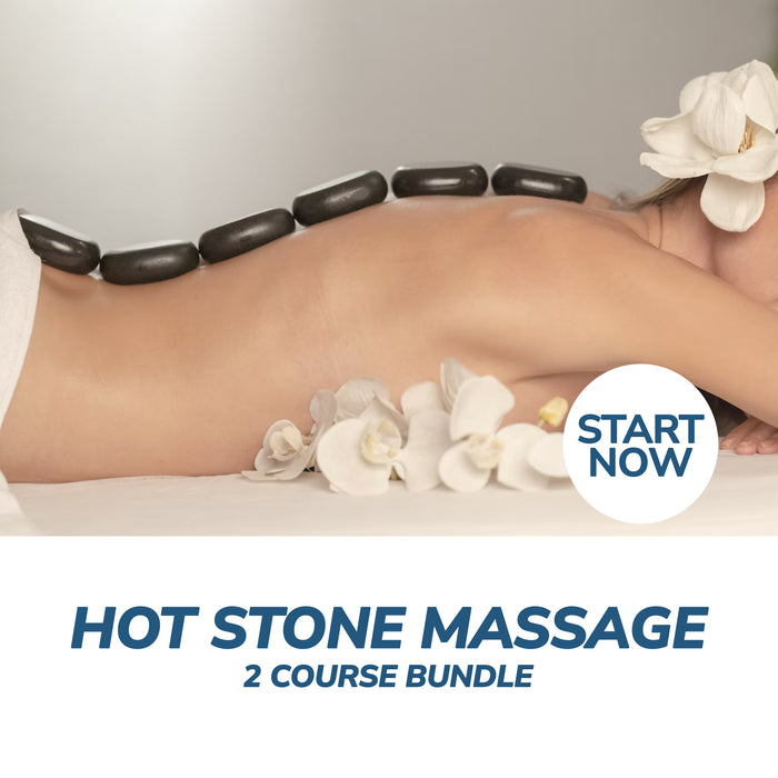 Hot Stone Massage Online Bundle, 2 Certificate Courses