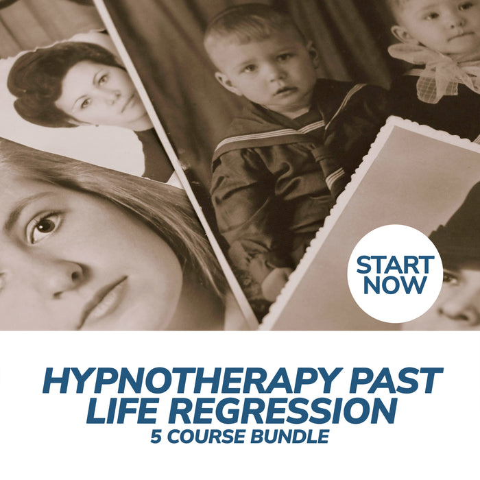 Hypnotherapy Past Life Regression Online Bundle, 5 Certificate Courses