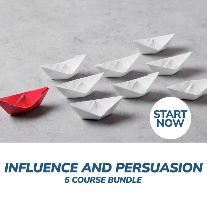 Influence and Persuasion Online Bundle, 5 Certificate Courses