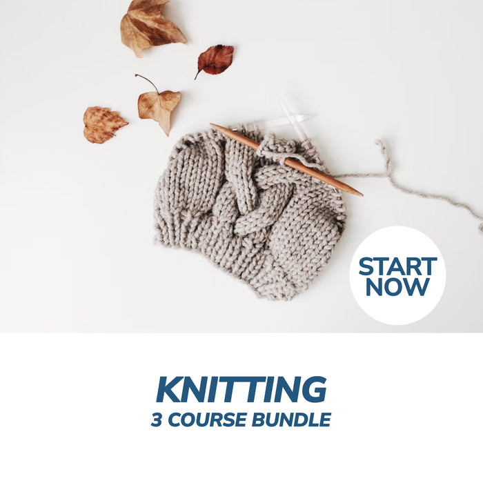 Knitting Online Bundle, 3 Certificate Courses