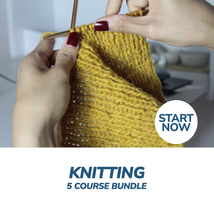Knitting Online Bundle, 5 Certificate Courses