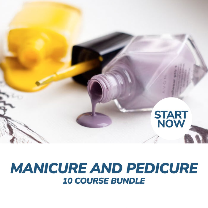 Ultimate Manicure and Pedicure Online Bundle, 10 Certificate Courses