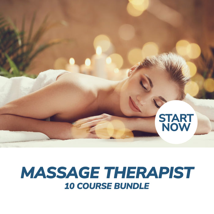 Ultimate Massage Therapist Online Bundle, 10 Certificate Courses