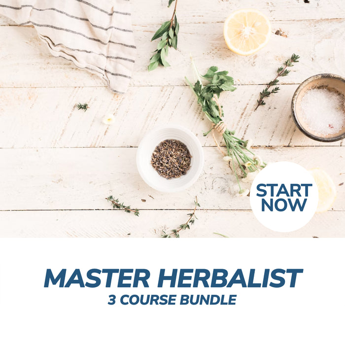 Master Herbalist Online Bundle, 3 Certificate Courses