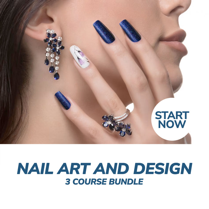 Nail Art and Design Online Bundle, 3 Certificate Courses