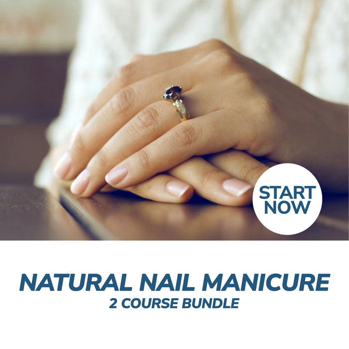 Natural Nail Manicure Online Bundle, 2 Certificate Courses