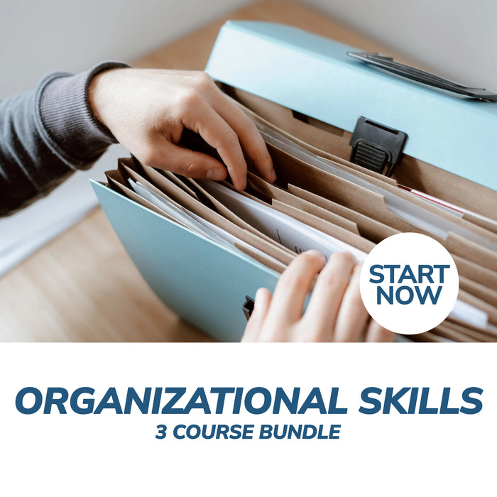 Organizational Skills Online Bundle, 3 Certificate Courses