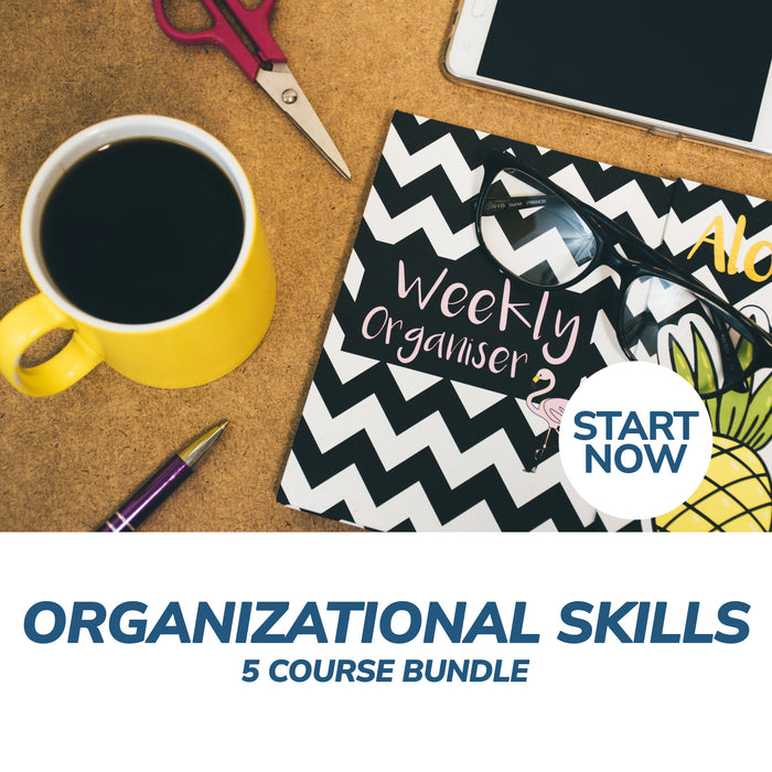 Organizational Skills Online Bundle, 5 Certificate Courses
