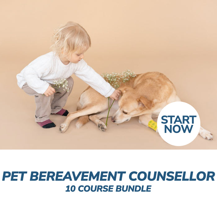 Ultimate Pet Bereavement Counsellor Online Bundle, 10 Certificate Courses