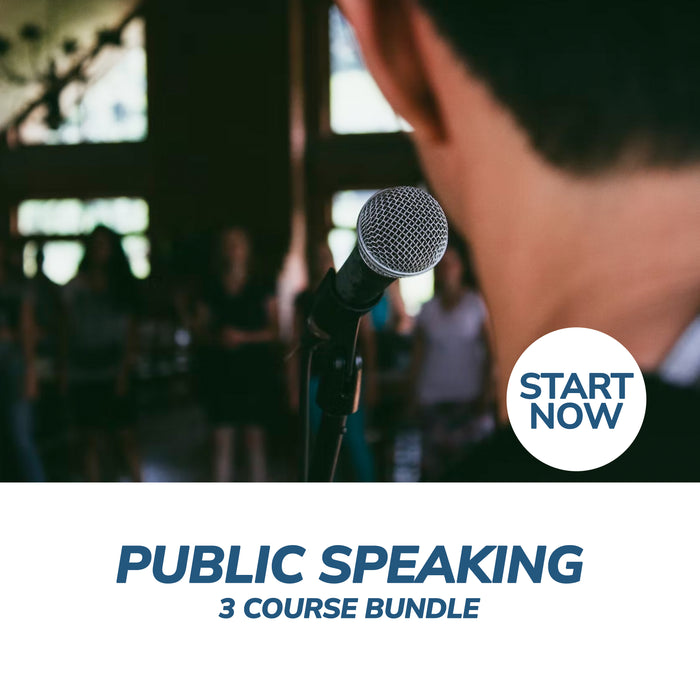 Public Speaking Online Bundle, 3 Certificate Courses