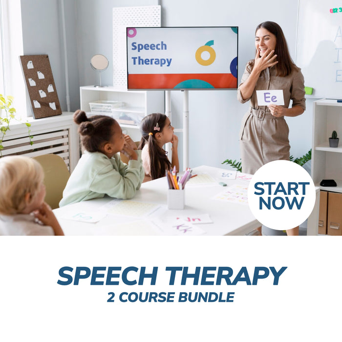 Speech Therapy Online Bundle, 2 Certificate Courses