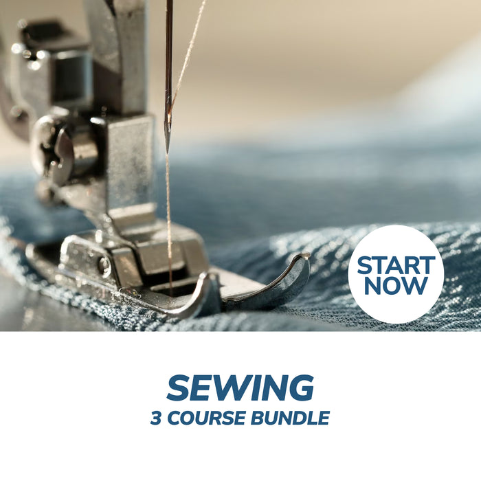 Sewing Online Bundle, 3 Certificate Courses