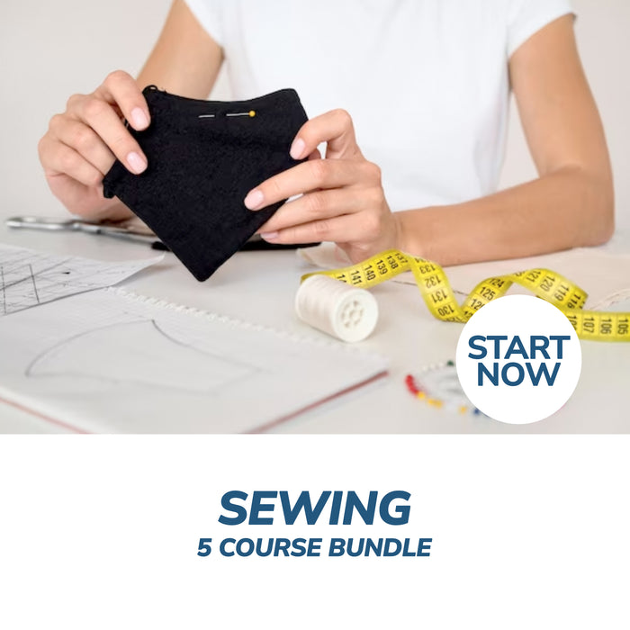 Sewing Online Bundle, 5 Certificate Courses