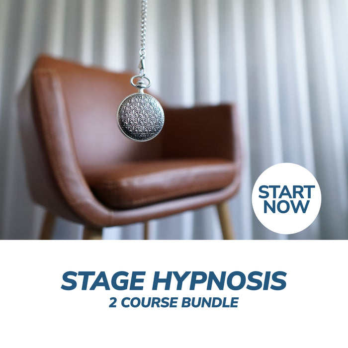 Stage Hypnosis Online Bundle, 2 Certificate Courses