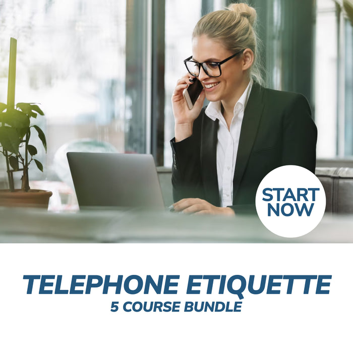 Telephone Etiquette Online Bundle, 5 Certificate Courses