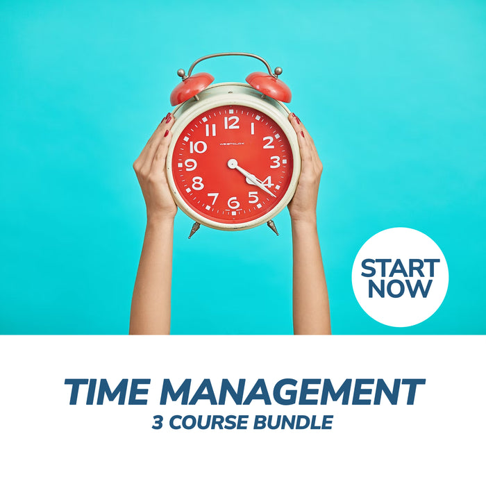 Time Management Online Bundle, 3 Certificate Courses