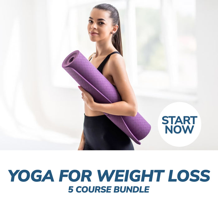 Yoga For Weight Loss Challenge Bundle, 5 Certificate Courses
