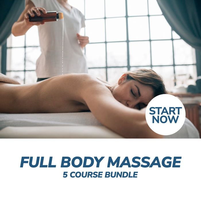 Full Body Massage Online Bundle, 5 Certificate Courses