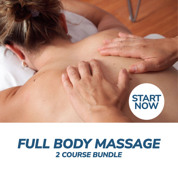 Full Body Massage Online Bundle, 2 Certificate Courses