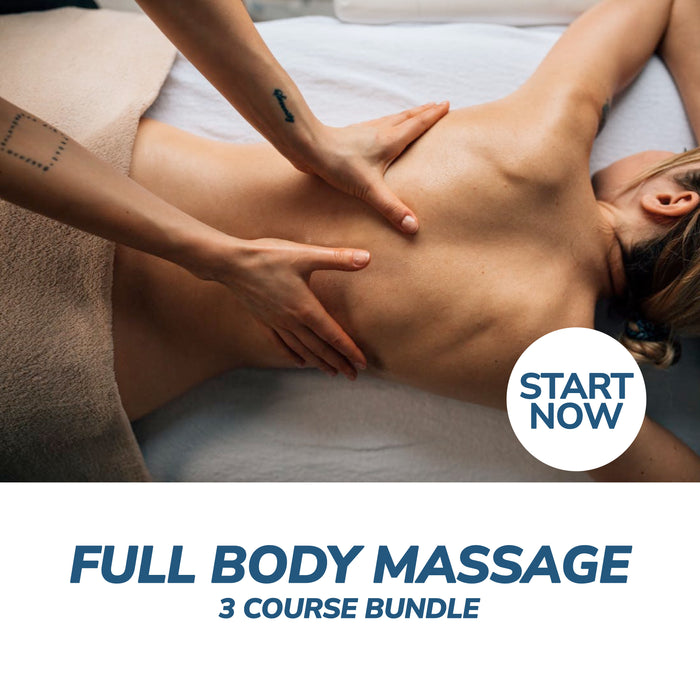 Full Body Massage Online Bundle, 3 Certificate Courses