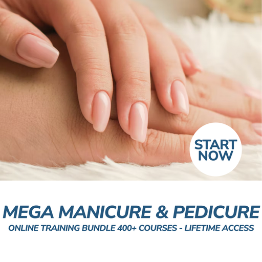Mega Manicure and Pedicure Online Training Bundle, 400+ Courses - Lifetime Access