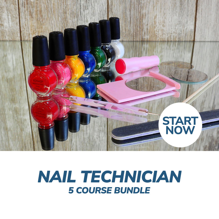 Nail Technician Online Bundle, 5 Certificate Courses