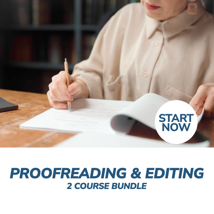 Proofreading and Editing Online Bundle, 2 Certificate Courses
