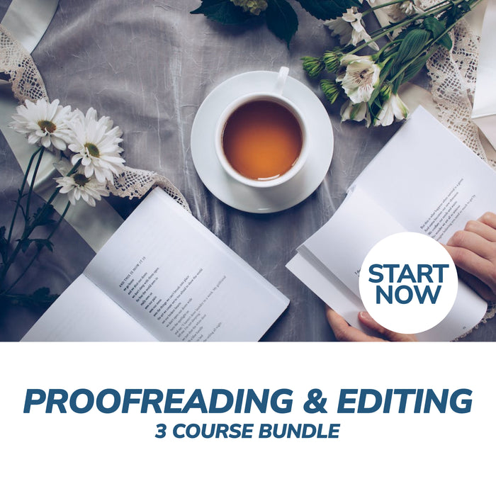 Proofreading and Editing Online Bundle, 3 Certificate Courses