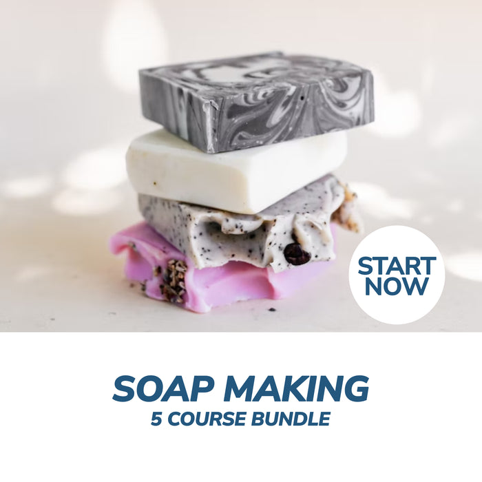 Soap Making Online Bundle, 5 Certificate Courses